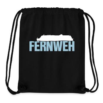 Fernweh - Stanley/Stella recycelter Gym Bag - Schwarz - Vorne