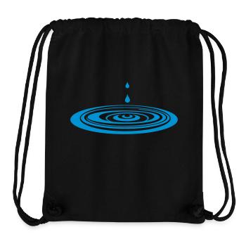 drop_ in_ the _water_g1 - Stanley/Stella Recycled Gym Bag - black - Front