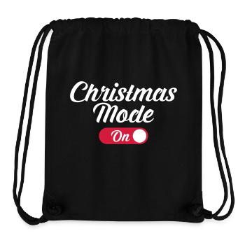 Christmas Mode (On) - Stanley/Stella recycelter Gym Bag - Schwarz - Vorne