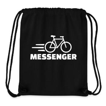 Bike messenger - Stanley/Stella Recycled Gym Bag - black - Front