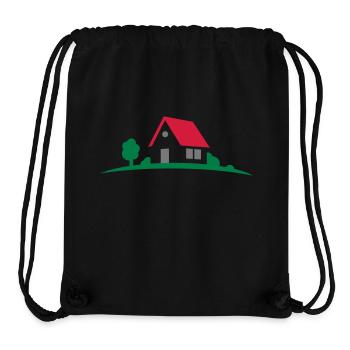 house - Stanley/Stella Recycled Gym Bag - black - Front