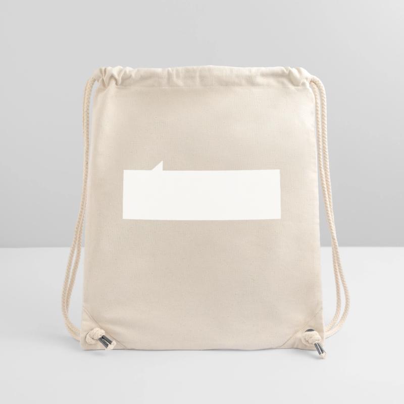 Speech bubble rectangle Stanley/Stella Recycled Gym Bag