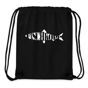fischkopp - Stanley/Stella recycelter Gym Bag - Schwarz - Vorne