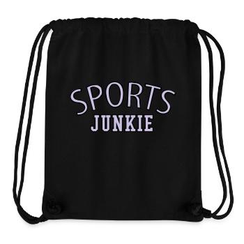 Sports junkie is looking addicted to fitness gym - Stanley/Stella Recycled Gym Bag - black - Front