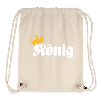 König - Stanley/Stella recycelter Gym Bag - Naturweiß - Vorne