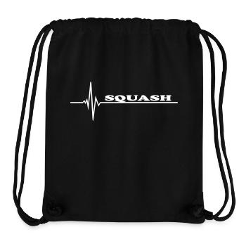 Squash - Stanley/Stella recycelter Gym Bag - Schwarz - Vorne