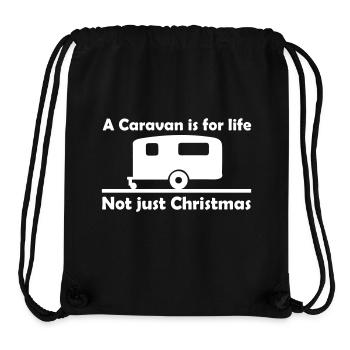 Caravan for life - Stanley/Stella recycelter Gym Bag - Schwarz - Vorne