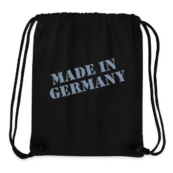 Fabriqué en Allemagne - Sac à cordon recyclé Stanley/Stella - noir - Devant