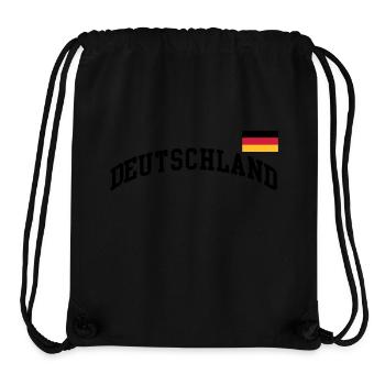 Deutschland Flagge - Germany-BRD-Fussball-soccer - Stanley/Stella recycelter Gym Bag - Schwarz - Vorne