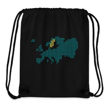 Sweden - Sverige - Stanley/Stella Recycled Gym Bag - black - Front