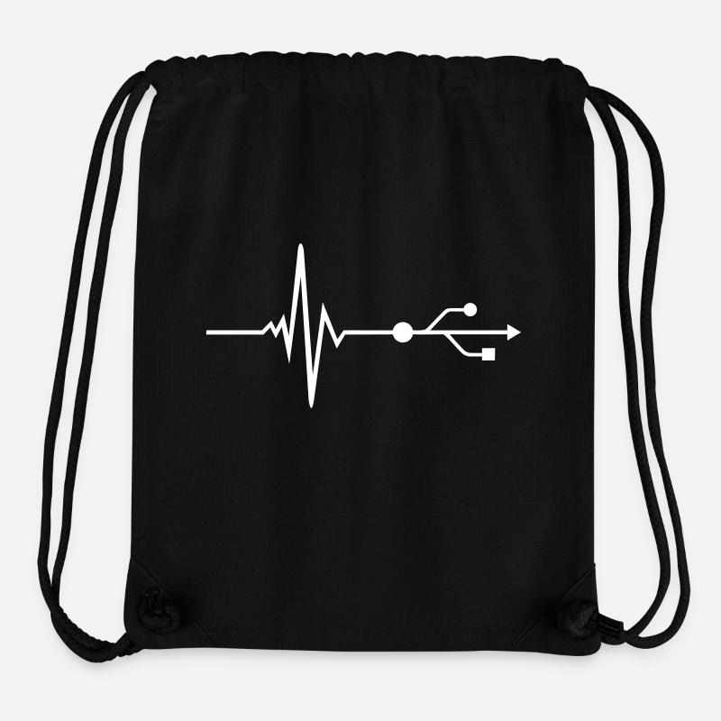 USB - DJ - Puls - Beat - Stanley/Stella recycelter Gym Bag - Schwarz