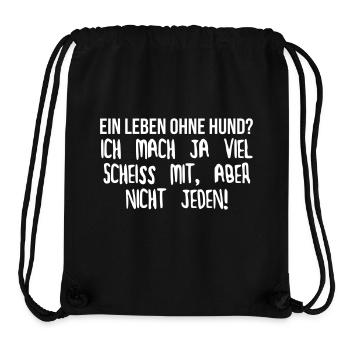 Ein Leben ohne Hund? - Stanley/Stella recycelter Gym Bag - Schwarz - Vorne