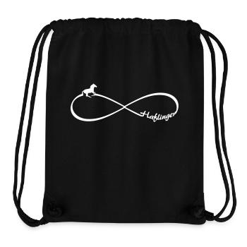 Haflinger Pferde freunde Pferderasse Infinity acht - Stanley/Stella recycelter Gym Bag - Schwarz - Vorne