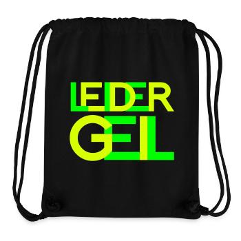 leider geil - Stanley/Stella recycelter Gym Bag - Schwarz - Vorne