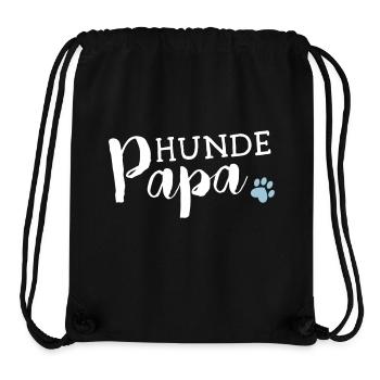 Hundepapa - Stanley/Stella recycelter Gym Bag - Schwarz - Vorne