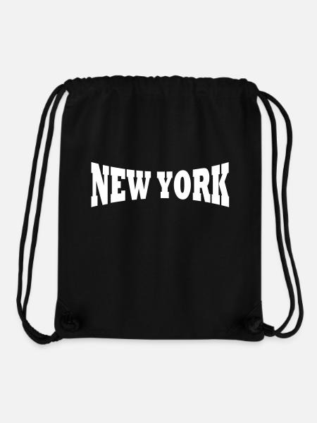 New York logo - Stanley/Stella Recycled Gym Bag - black