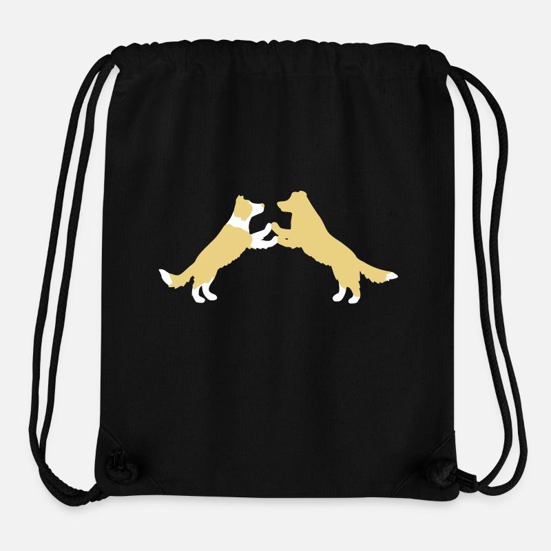 dog dancing Border Collies - Stanley/Stella Recycled Gym Bag - black
