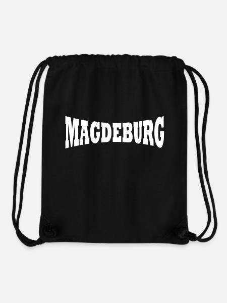 Magdeburg lettering - Stanley/Stella Recycled Gym Bag - black
