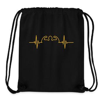 Pulse - Bodybuilding - Stanley/Stella recycelter Gym Bag - Schwarz - Vorne
