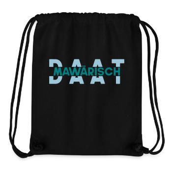 mawärisch daat - Stanley/Stella recycelter Gym Bag - Schwarz - Vorne