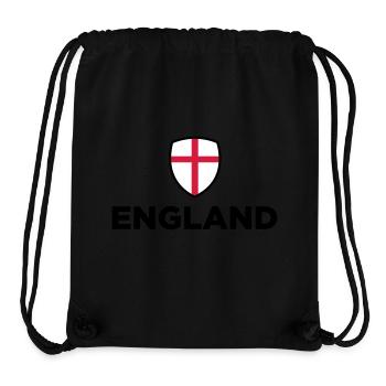 Nationalflagge von England - Stanley/Stella recycelter Gym Bag - Schwarz - Vorne