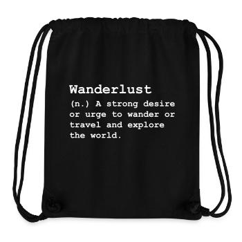Fernweh - Stanley/Stella recycelter Gym Bag - Schwarz - Vorne