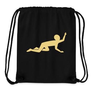 crawling_man - Sac à cordon recyclé Stanley/Stella - noir - Devant