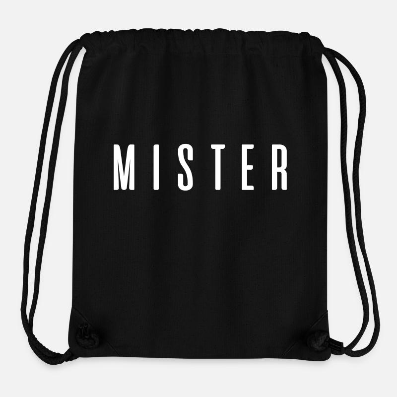 Mister ! Geschenkidee Sprüche - Stanley/Stella recycelter Gym Bag - Schwarz