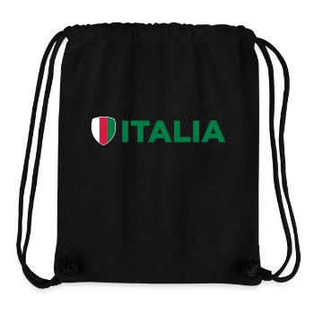 National flag of Italy - Stanley/Stella Recycled Gym Bag - black - Front