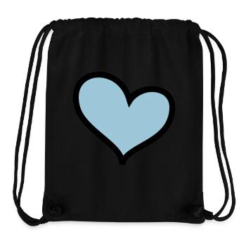 HERZ - Stanley/Stella recycelter Gym Bag - Schwarz - Vorne