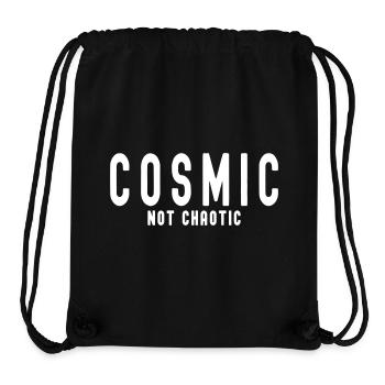 COSMIC NOT CHAOTIC - Stanley/Stella recycelter Gym Bag - Schwarz - Vorne
