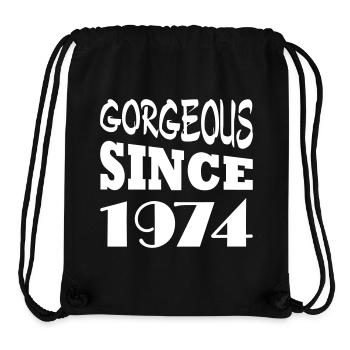 Gorgeous since 1974 - Stanley/Stella Recycled Gym Bag - black - Front