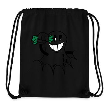 Erdnuss mit Geldscheinen / peanut 'n money (3c) - Stanley/Stella Recycled Gym Bag - black - Front