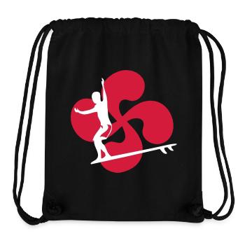 Basque Surf - Stanley/Stella Recycled Gym Bag - black - Front