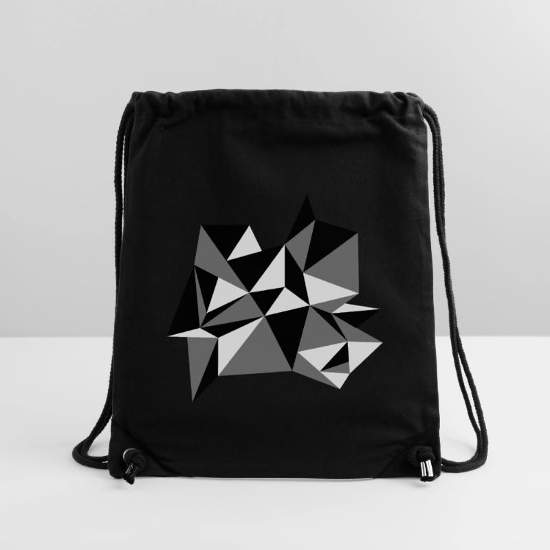 forme modèle triangles conception origami cool papier 3c Sac à cordon recyclé Stanley/Stella