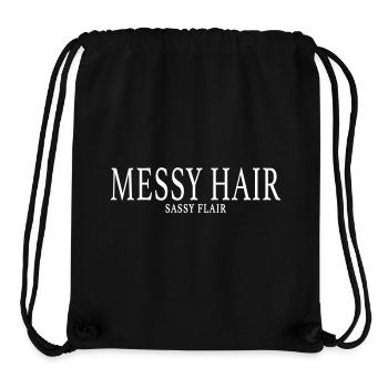 MESSY HAIR, SASSY FLAIR - Stanley/Stella Recycled Gym Bag - black - Front