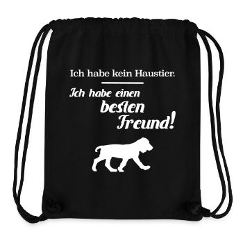 Pets best friend dog dog owners - Stanley/Stella Recycled Gym Bag - black - Front