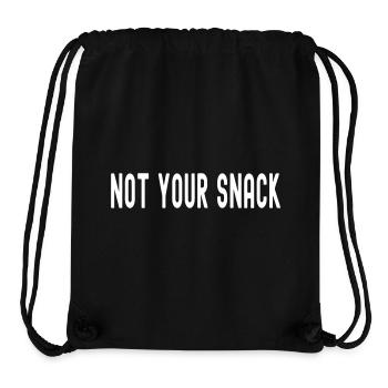 NOT YOUR SNACK - Stanley/Stella Recycled Gym Bag - black - Front