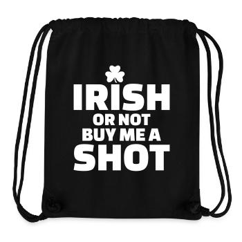 Irish shot - Stanley/Stella recycelter Gym Bag - Schwarz - Vorne