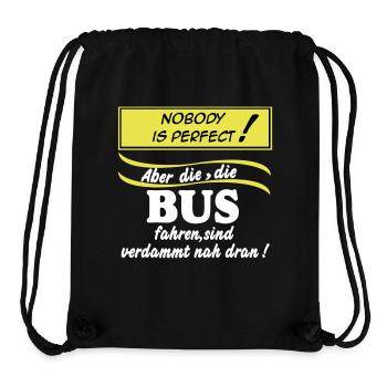 Busfahrer Bus Omnibus Kraftfahrer Nobody (25) - Stanley/Stella recycelter Gym Bag - Schwarz - Vorne