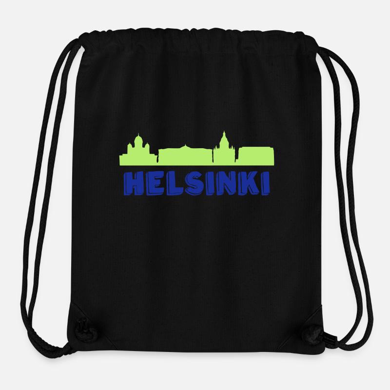 Helsinki - Stanley/Stella Recycled Gym Bag - black