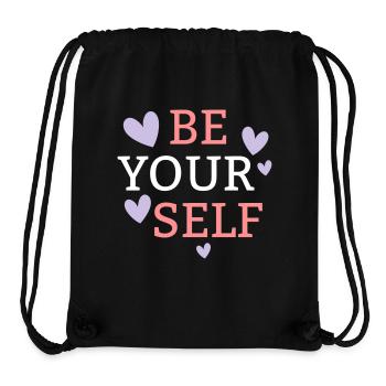 be yourself - Stanley/Stella Recycled Gym Bag - black - Front