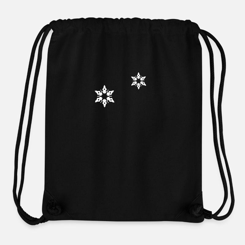 A snow crystal - Stanley/Stella Recycled Gym Bag - black