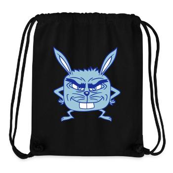 Hase Monster böser Blick Gefährlich Cool lächeln - Stanley/Stella recycelter Gym Bag - Schwarz - Vorne