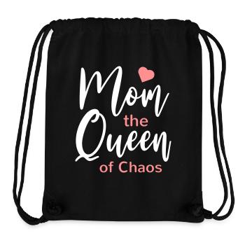 Mama Chaos Queen Mutter Geschenk lustig - Stanley/Stella recycelter Gym Bag - Schwarz - Vorne