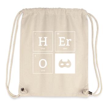 HERO Mask Superhero Elements Cadeau - Sac à cordon recyclé Stanley/Stella - blanc naturel - Devant