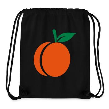 Aprikose - Stanley/Stella recycelter Gym Bag - Schwarz - Vorne