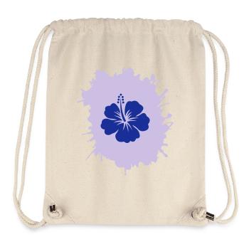 hibiskus klecks - Stanley/Stella recycelter Gym Bag - Naturweiß - Vorne