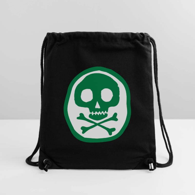 Crâne et os Sac à cordon recyclé Stanley/Stella