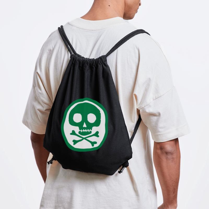 Crâne et os Sac à cordon recyclé Stanley/Stella
